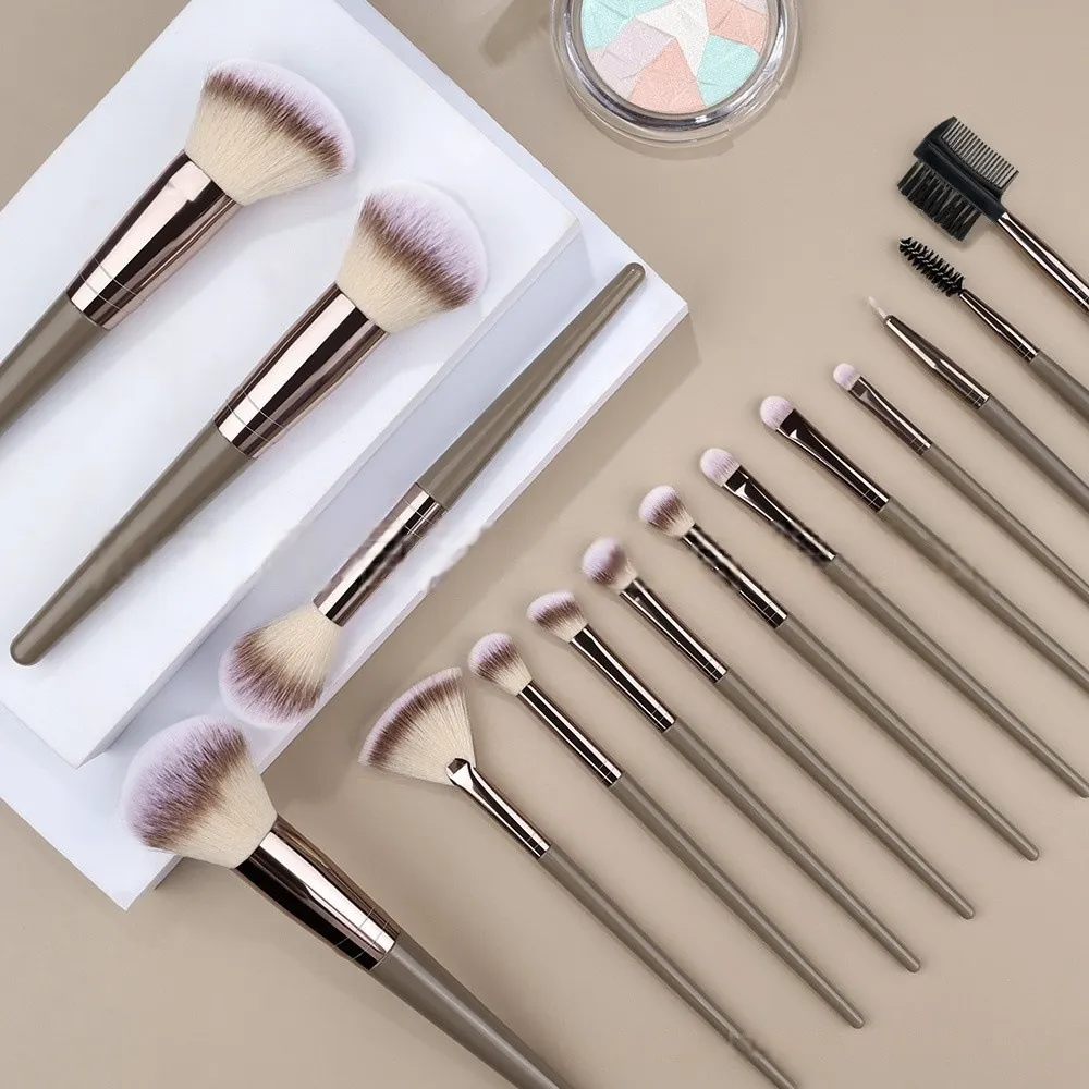 20 τμχ Πινέλα Μακιγιάζ Σετ Soft Synthetic Fiber Eyeshadow Blending Blush Powder Contour Beauty Tool — image 8