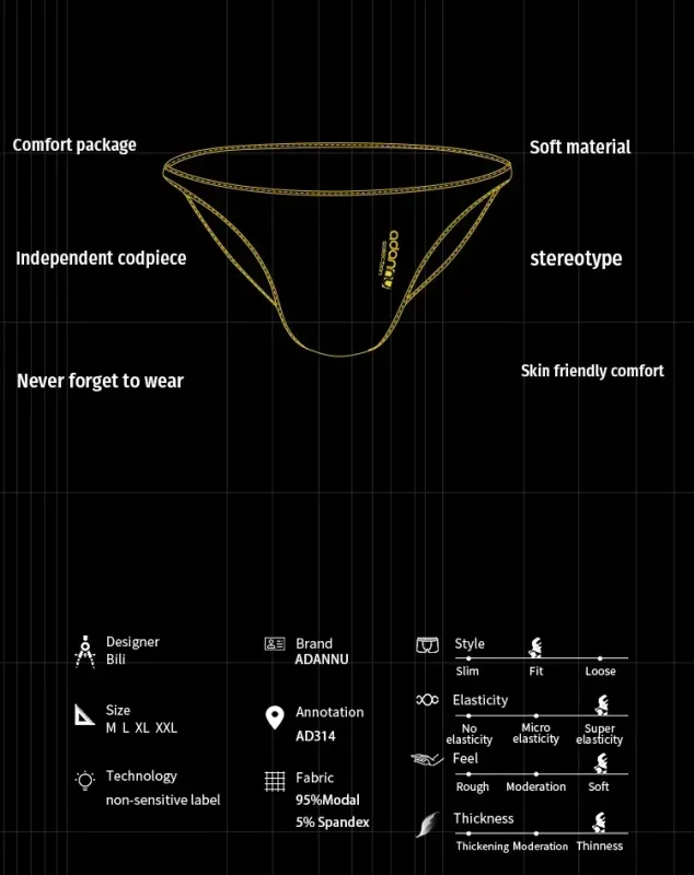 Men Modal Low‑Rise Briefs Sexy Solid Color Simple Triangle Underwear Sports Breathable Comfortable Male Panties — image 9