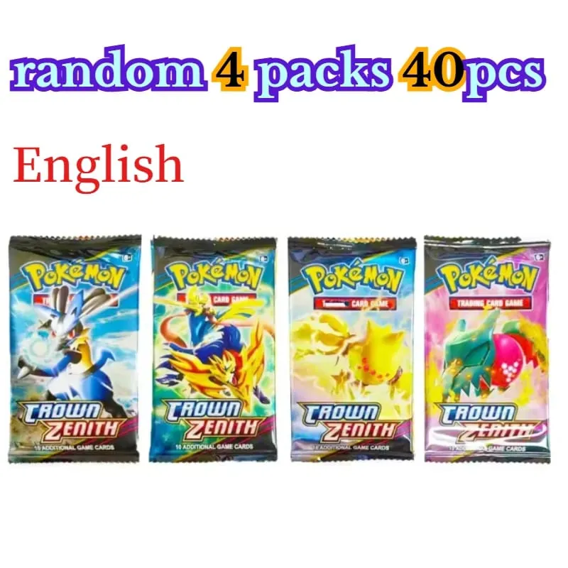 διασκέδαση 40 τεμάχια Pokemon Card Pack 4 Sets Sun Moon Violet 151 Αγγλικές κάρτες συναλλαγών Συλλεκτικά παιχνίδια Halloween Gift Fantasy Sci Fi — image 23