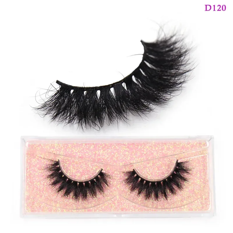 3D Mink Lashes Μαλακές τρίχες Ψεύτικες βλεφαρίδες Αφράτος όγκος Wispy Fake Lashes Extension Μακιγιάζ — image 21