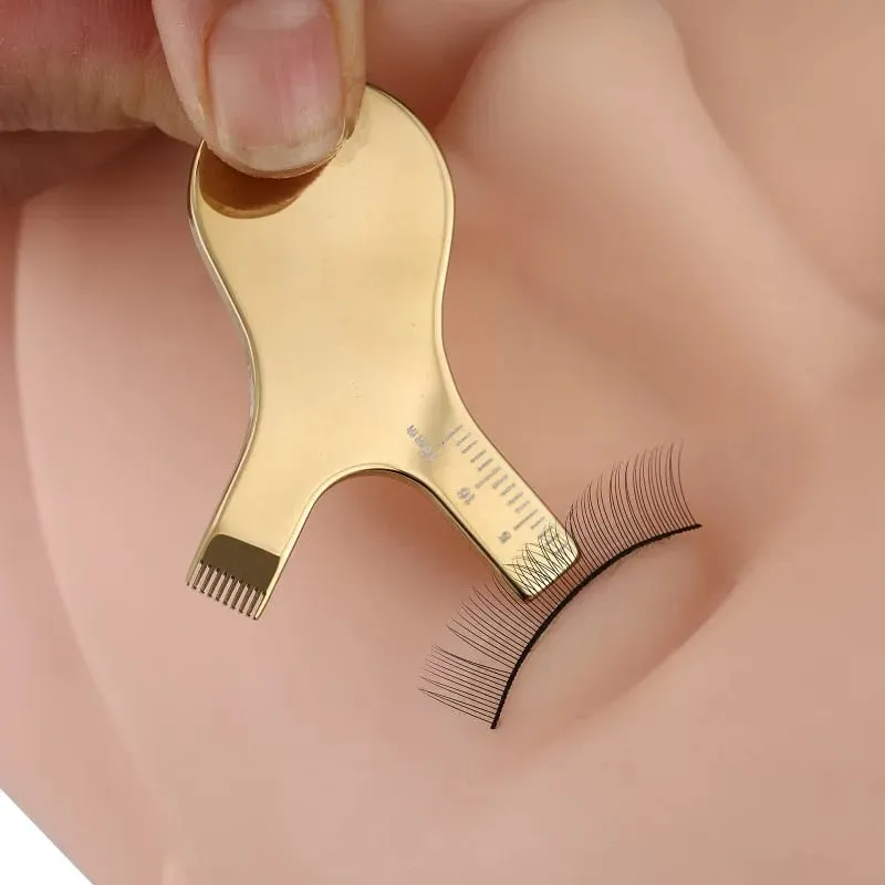 Pincel de maquiagem para cílios, ferramenta permanente reutilizável de aço inoxidável, pente limpo, formato em y, escovas para cílios enxertados — image 5