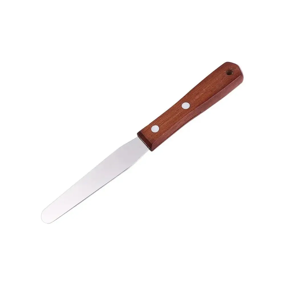 Kitchen Gadgets Stainless Steel Butter Scraper 8 Inch Comfortable Grip Cake Icing Spatula Rust-proof Jam Spreader Bread — image 15