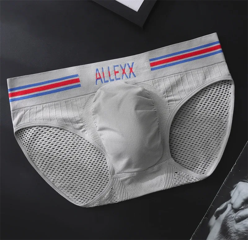 Nen's underwear Letter wide waist cuecas masculino sexys tøy men cueca mesh sissy lencerías muy hot U convex calzoncillos hombre