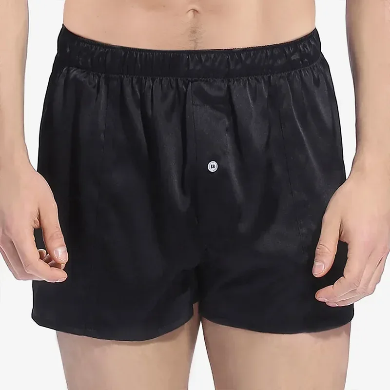 1 Máy Tính Nam Quần Lót Boxer Quần Quần Lót Giữa Eo 19MM Hình Thật 100% Dâu Tằm Tơ Chắc Chắn Màu Sắc S-520