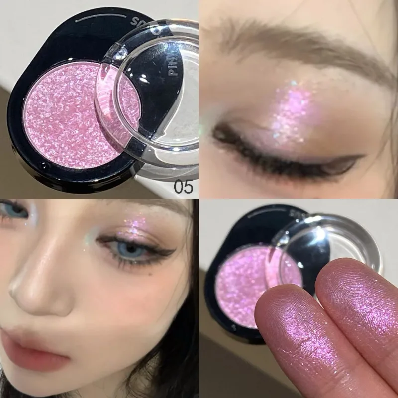 Καλλυντικά 12 χρωμάτων Diamond Shining Eyeshadow Cosmetics Μεγάλης διάρκειας Μεταξένια Εύκολη Χρωματισμός Παλέτα μακιγιάζ με σκιές ματιών φωτεινή μαργαριτάρι — image 12