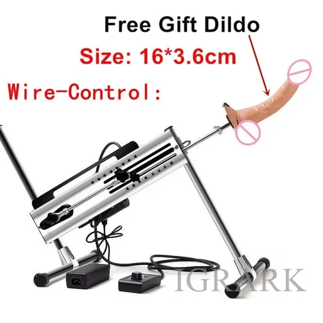 Wired/Wireless Dual Control Quiet Sex Machine 120W Adjustable Vac-u-Lock Love Machines 3-15cm Stroke Vibrator Sex Toys for Women
