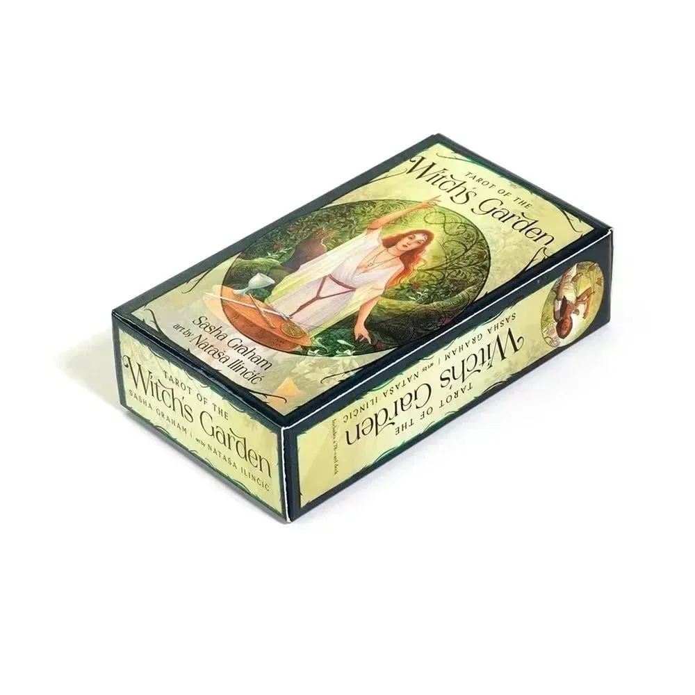 Tarot of the Witch's Garden Παιχνίδι Μαντείας Μαντεία Επιτραπέζια Παιχνίδια Taro Oracle Deck Παίζει πλήρη αγγλική μυστηριώδη έκδοση — image 3