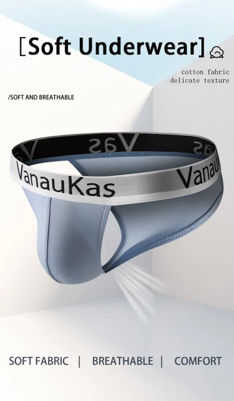 Men's High Cut Panties Soft Modal Fabric Low Rise Briefs Sexy Comfortable Underwear — image 7