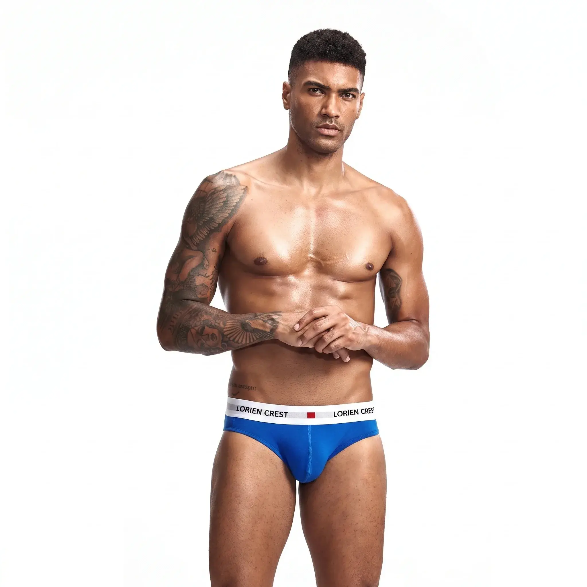 3Pcs Low Waist Men's Cotton Briefs, No‑Fly U‑Pouch Sports Underwear, Sexy Elastic Breathable Daily Underpants Male — image 10