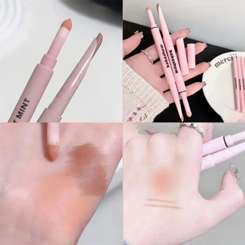Dual End Glitter Matte Aegyosal Pen Brightening Highlight & Shadow Stick Eye Makeup Lying Silkworm Eyeliner Gel Pencil 애교살 펜 — image 26