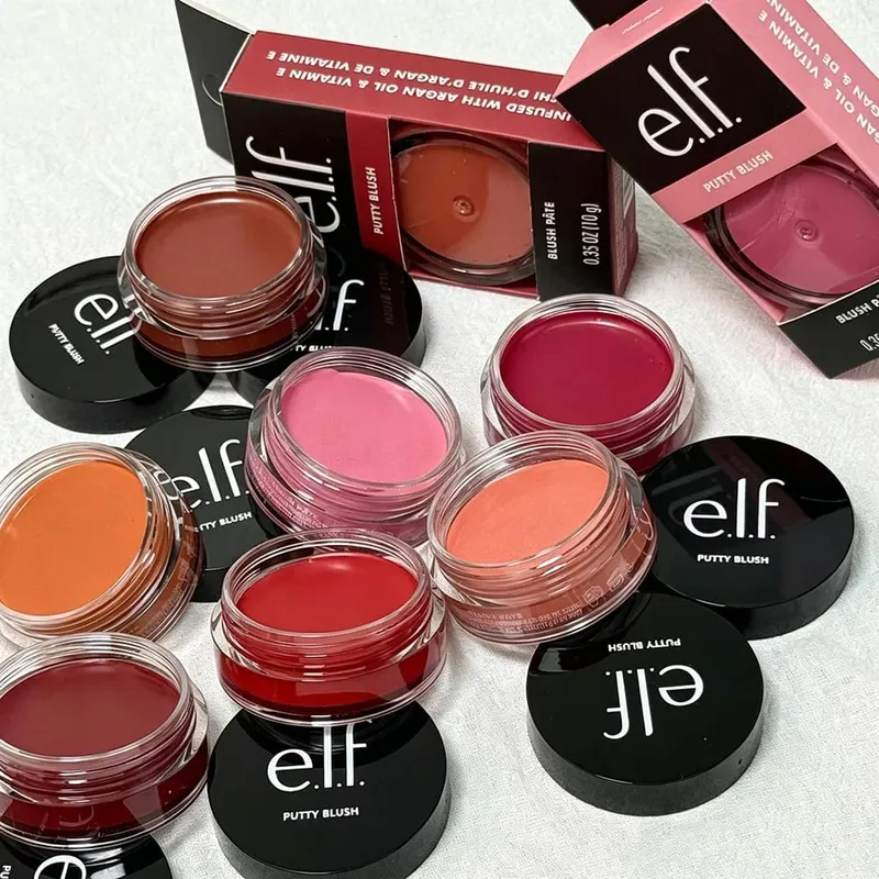 Elf Putty Blush Single Matte Cream Blush Dual-Use as Cream Eyeshadow Natural Soft Tone for Effortless Everyday Facial Makeup — image 4