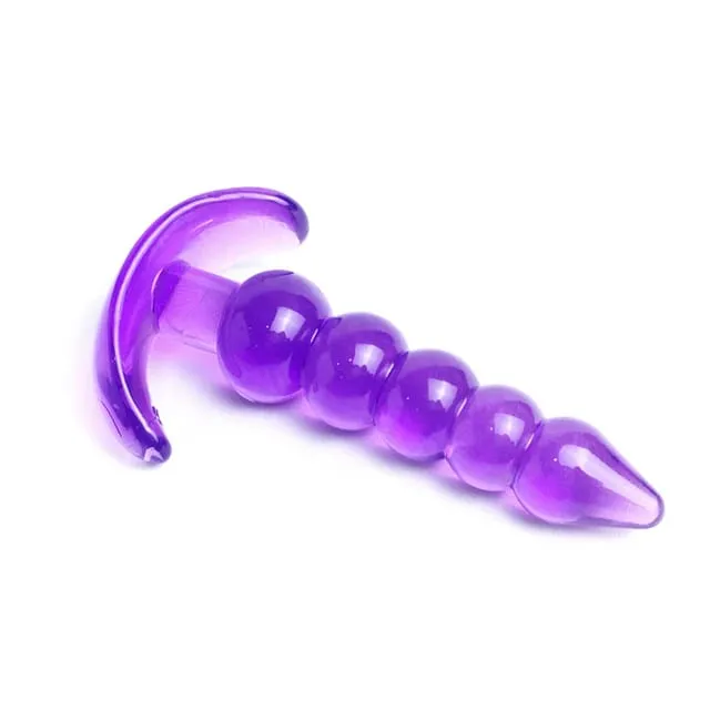 Πρωκτικές χάντρες Dildo μαλακές πρωκτικές βύσματα σιλικόνης Πισινό βύσμα μασάζ προστάτη Unisex Sexy Stopper Παιχνίδι σεξ ενηλίκων για άνδρες γυναίκες Παιχνίδια ενηλίκων — image 7