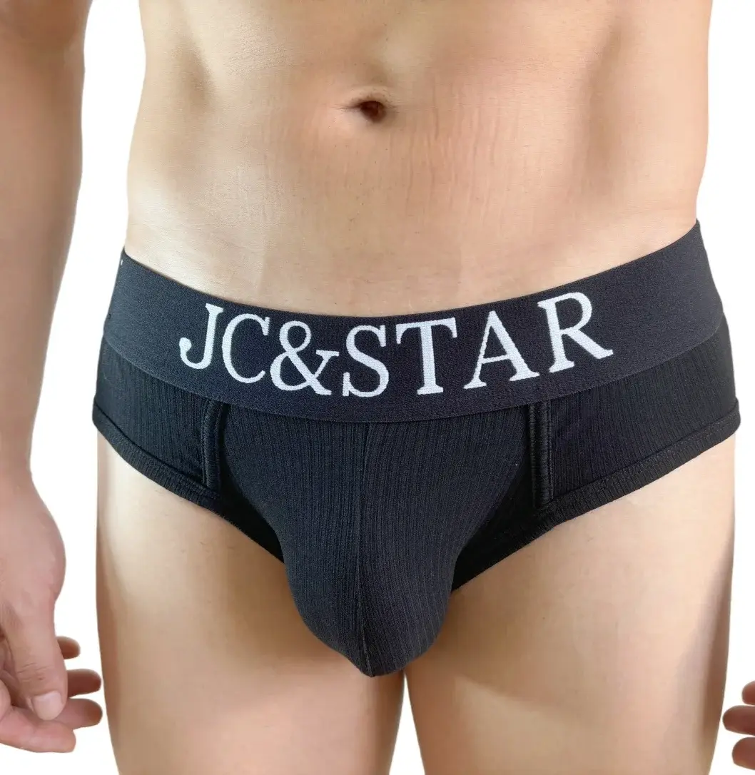 Athletic High Cut Design Sexy Man's Underwear Briefs Underpants Ribbed Cotton Sports Comfort Men Bikini Slip Men's Tanga Briefs — image 5