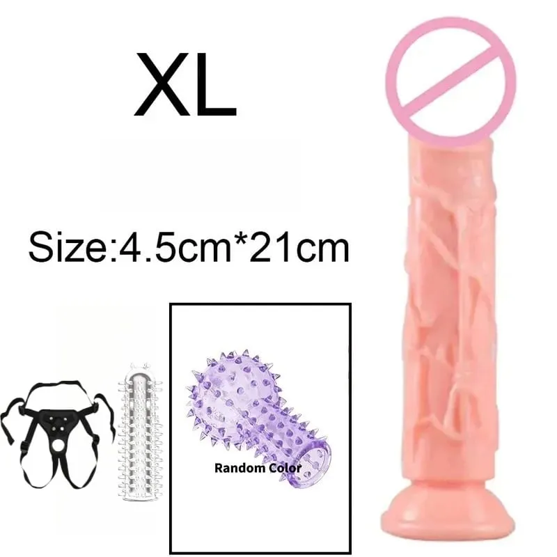 זול מציאותי 5 גדלים Butt Plug דילדו גבר נשים פין כוס יניקה צעצועי מין אנאלי כוס יניקה הומוסקסואל זין גדול מאוננות נרתיק — image 20
