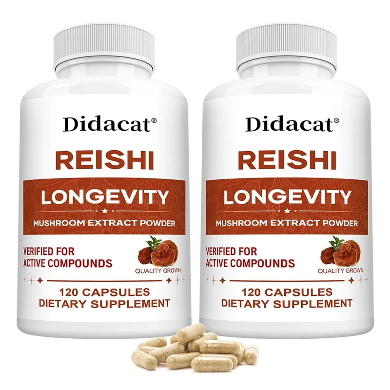 Reishi Extract Mushroom Supplements - Helps Boost The Immune System Supports Heart Health and Improved Sleep and Relaxation — image 11