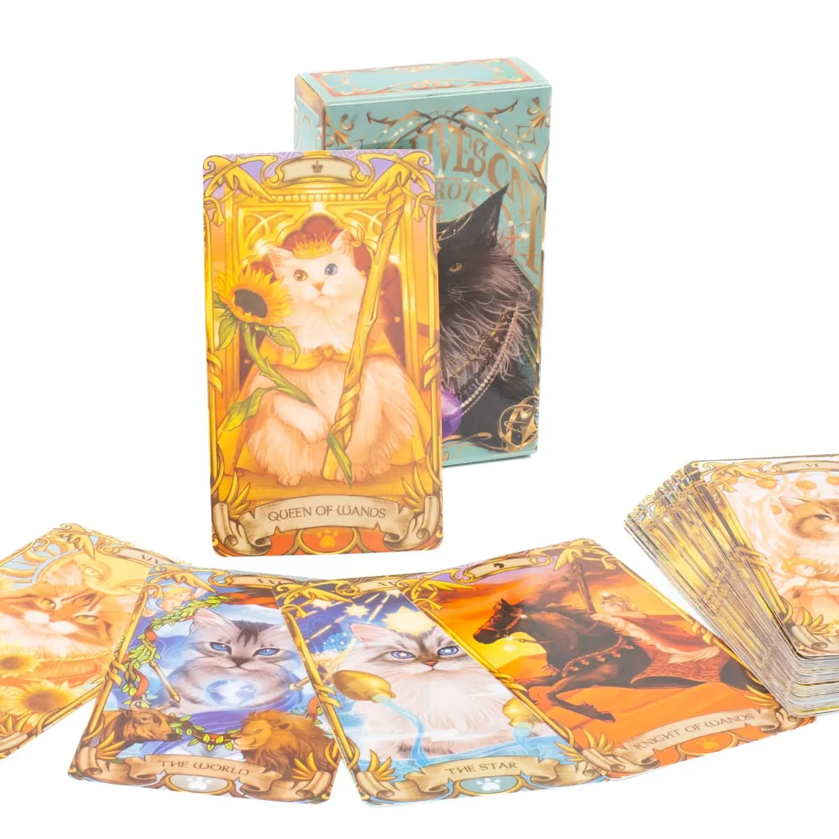 Cotolie KUMACHAN MOON CARDS 24 Pcs Deck Αγγλική Έκδοση Adorable Bear Oracle Cards Επιτραπέζιο παιχνίδι για οικογενειακό πάρτι 10,4*7,4 cm