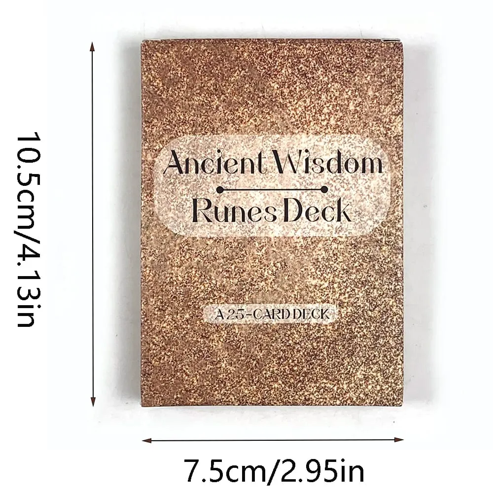 Ancient Wisdom Runes Deck A 25 Runes Oracle Cards Μαντικές κάρτες Fortune Telling For Inspire Your Life and Destiny Cards Game — image 6