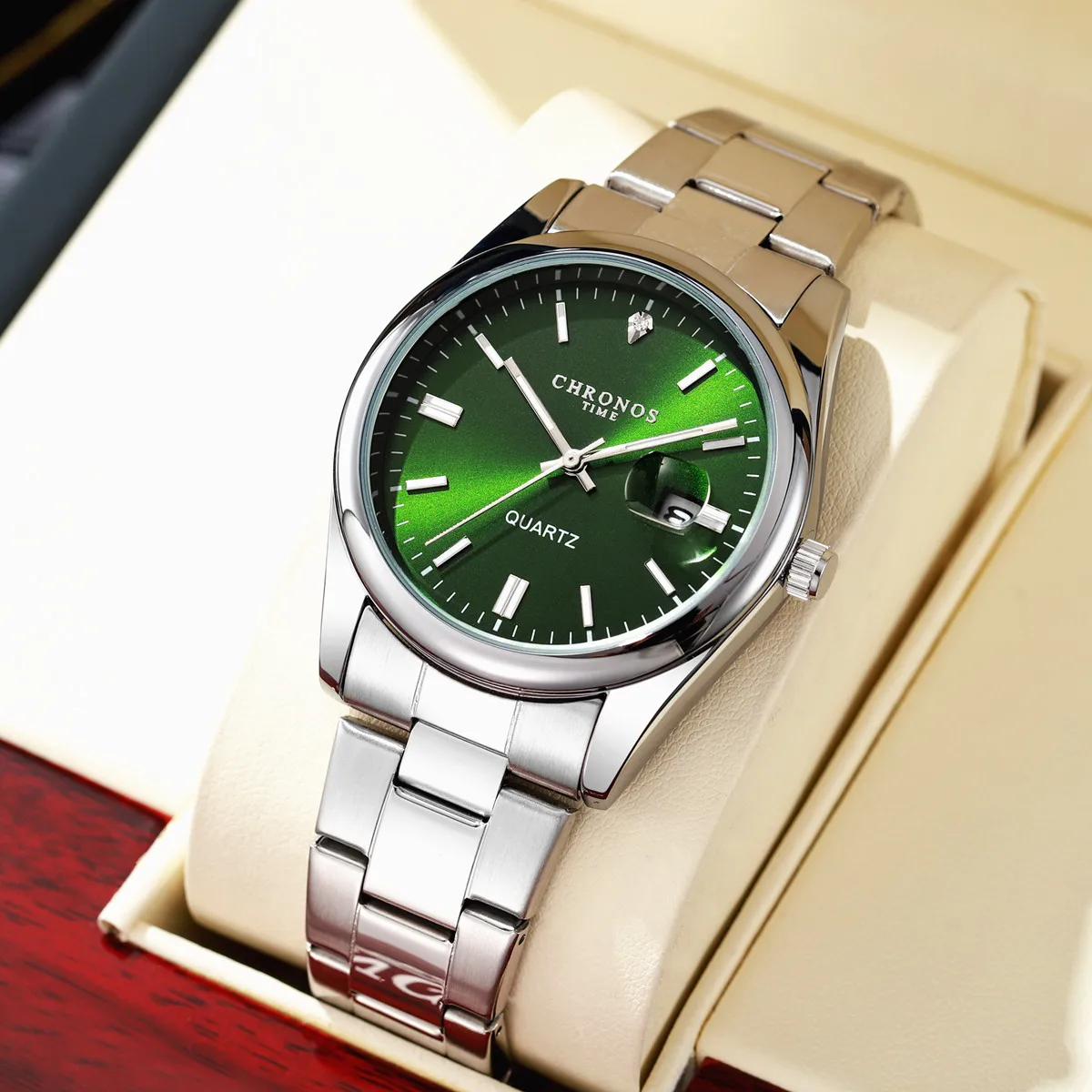 Top Brand Luxury Man Wristwatch Waterproof Luminous Date Men Watches Stainless Steel Quartz Men's Watch Male reloj — image 2