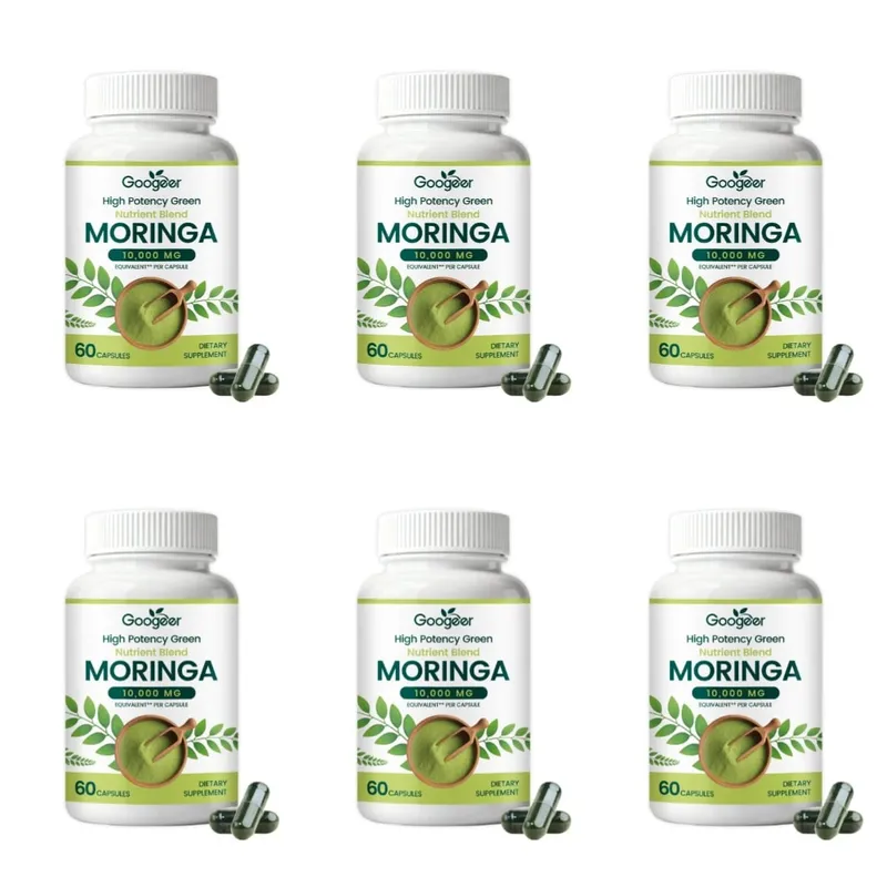 Prémium Moringa táplálékkiegészítő természetes levélkivonattal gyógynövényes tápformula a mindennapi wellness támogatásért 60 kapszula