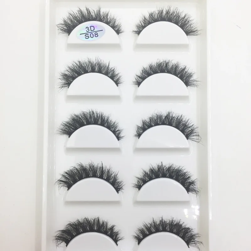 Natural 3D Mink False Eyelashes Soft Wispy Fluffy Eye Faux Lashes Make Up Eyelash Beauty Cat Cilios 5 Pairs 15 Styles — image 17