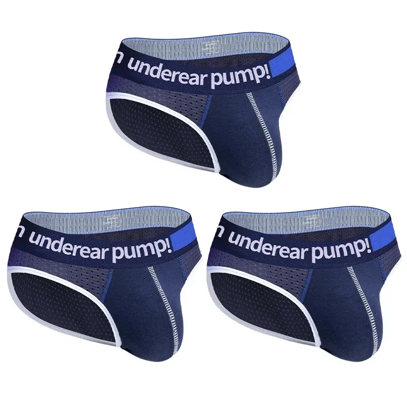 Men's Low Waist Slimming Mesh Briefs U Convex Pouch Elastic Waistband Breathable Colorful Jockstrap Underwear — image 32