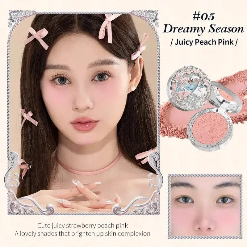 Flower Knows Makeup Kit Πλήρες επαγγελματικό σετ δώρου μακιγιάζ Mermaid Angel Highlight Swan Lipstick 5 τεμαχίων
