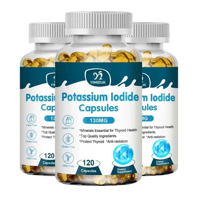 Κάψουλες ιωδιούχου καλίου KI (Stable Iodine) 130 mcg ανά ημέρα - Συμπλήρωμα Υποστήριξης Θυρεοειδούς — image 8