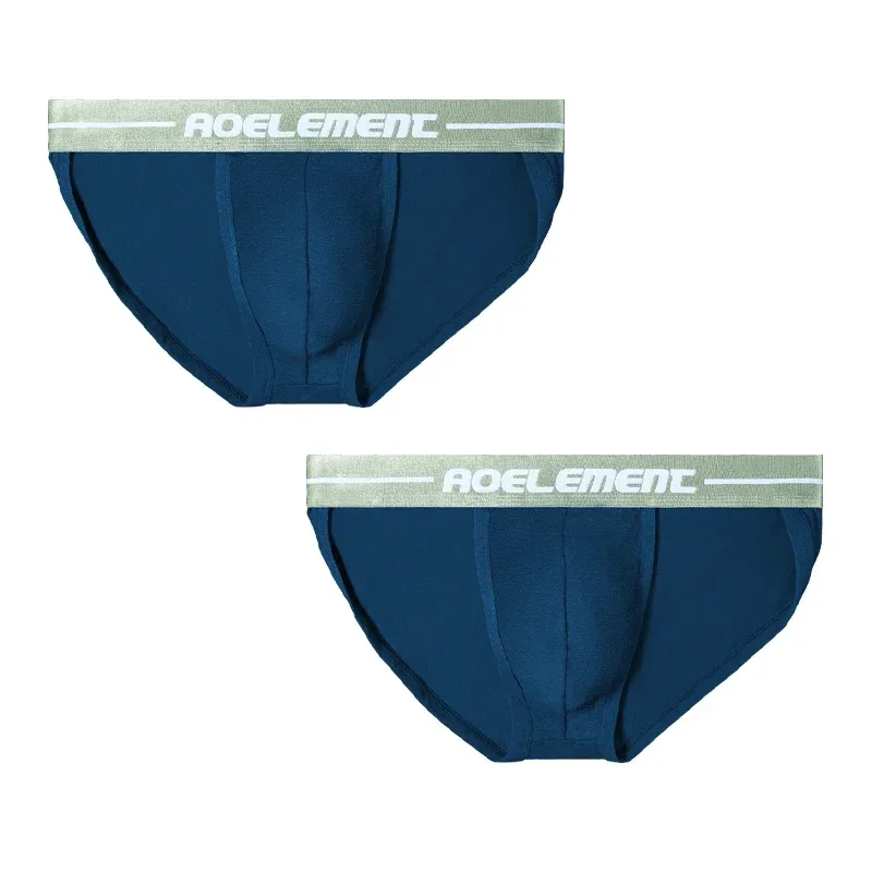 2PCS Sexy high-cut breathable sports triangle underwear with U-shaped pocket to support men's underpants — image 2
