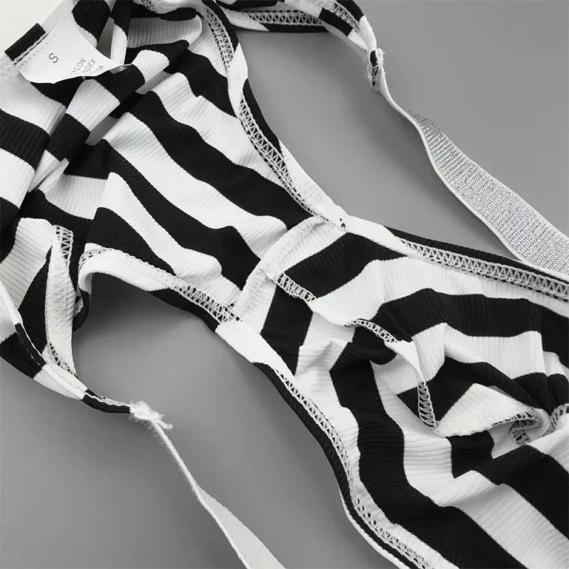 Male Striped Shiny Belt with Sexy High Fork Briefs Elastic and Comfortable Bulge Pouch Panties Quick-dry Low Waist Men Underwear — image 11