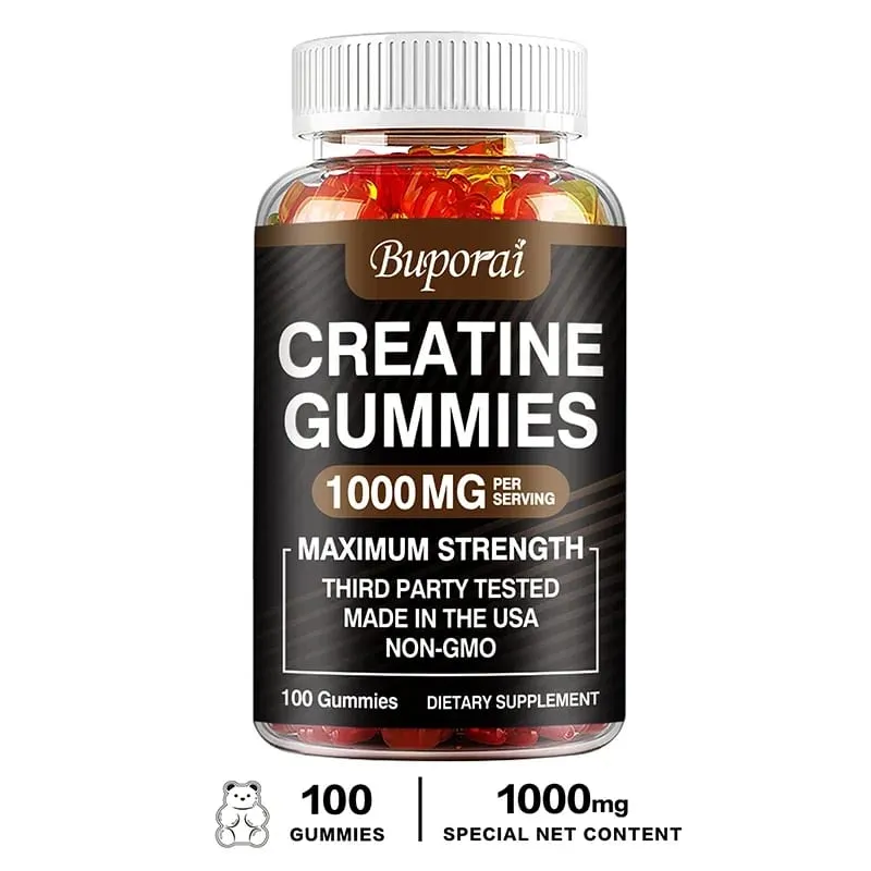 Creatine Monohydrate Gummies - Build Strength Promote Muscle Growth Improve Endurance and Energy