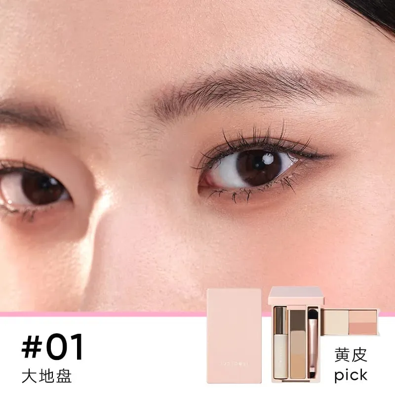 Judydoll Travel Comprehensive Plate Mini Grooming Blush Plate Makeup Ενσωματωμένο βολικό πιάτο παλάμης — image 8
