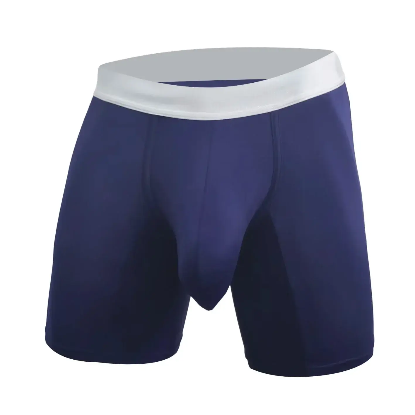 Men Ice Silk Boxer Briefs Deep U Convex Pouch Breathable Cool Quick Dry Sports Running Underwear Anti Chafe Seamless Underpants — image 16