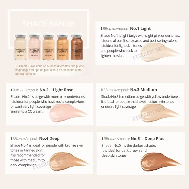 Korea Face 8ml Brightening BB Cream Beginner Starter Kit Niacinamide/Peptide Wrinkle-Fighting BB Cream Skin Care Serum Beauty — image 3
