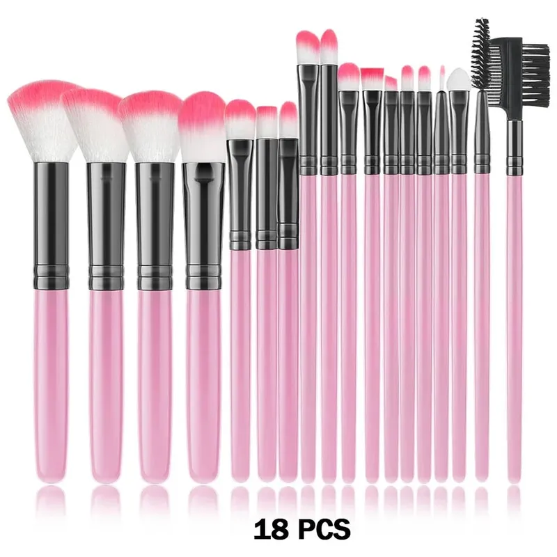 סט מברשות איפור חדש 10/32 יחידות Soft Fluffy Powder Foundation Contour סומק קונסילר צלליות מיזוג סימון כלי יופי