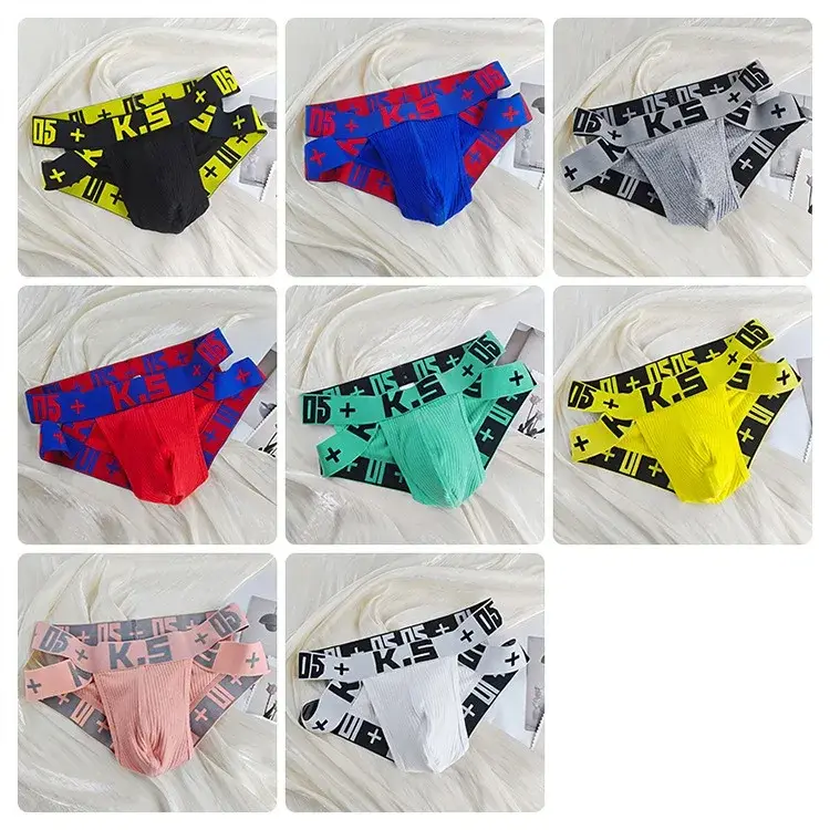Men's Low Waist Cotton Briefs Breathable Fashion Sport Underwear Slip Homme Comfortable Innerwear β image 1