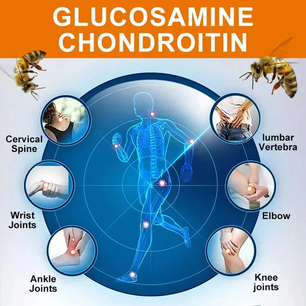 Glucosamine Chondroitin MSM and Turmeric Supplement - Support for Cartilage & Joint Health & Flexibility Non-GMO Capsules