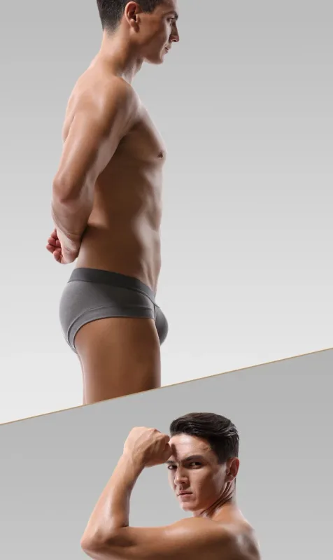 5PCSMen's three-piece briefs with U-shaped pouch, modal fabric, breathable, summer youth low-rise bottom pants — image 18