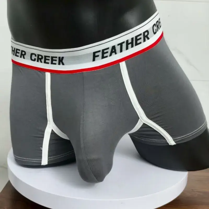 Men's U-shaped Big Pocket Panties Sexy Bulge Enhancing Pouch Underwear Solid Mid Waist Underpant Male Comfortable Boxer Shorts — image 4