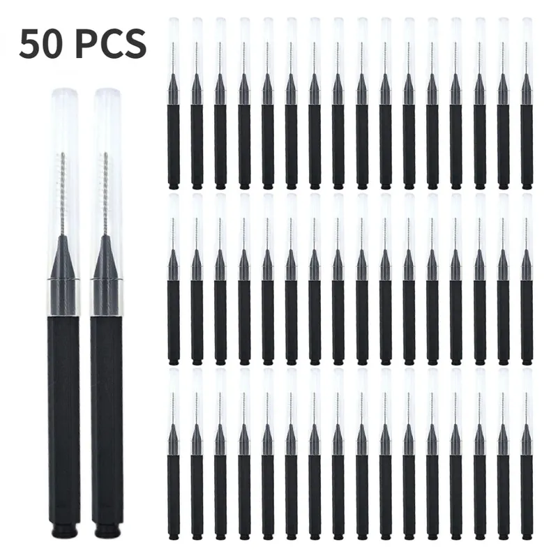 5/10/50PCS Mini Brush Brush Brow Perm Brush Brow Lifting Brushes Bendable Micro Eyelash Brush Applicators Tools