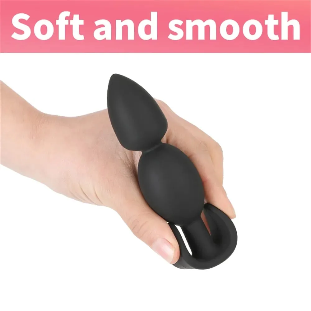 Silicone Wearable Anal Plug Anal Beads Dildo Butt Plug Prostate Massager For Beginners Experienced Adults Sex Toys Anal Dilator