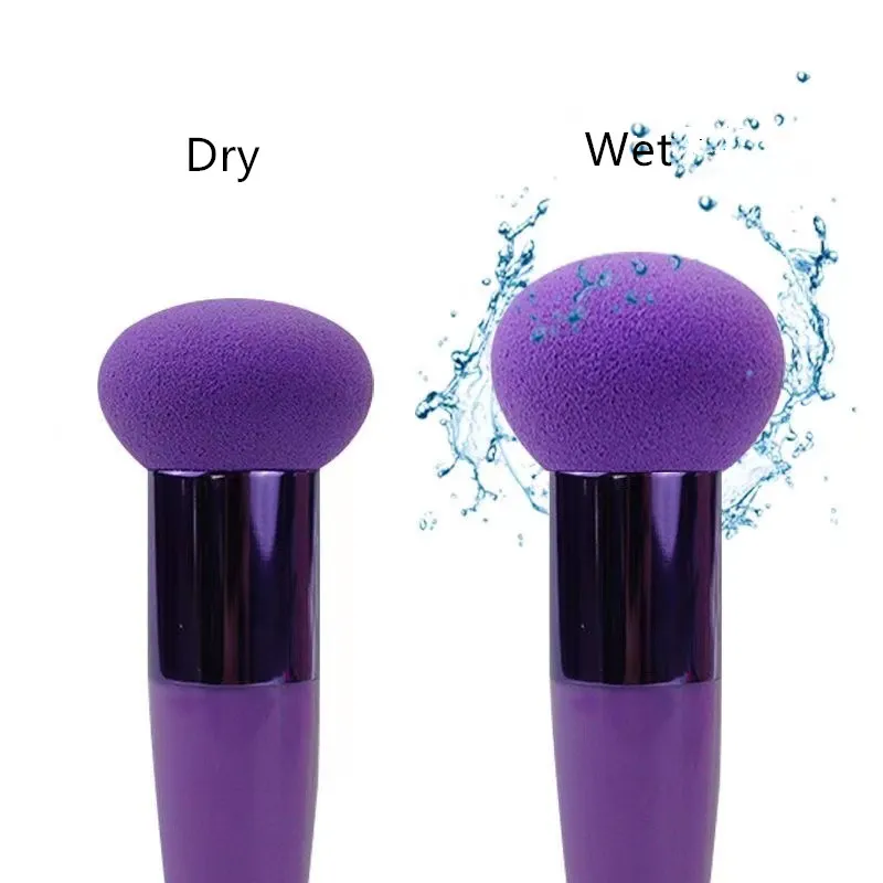 Mushroom Head Makeup Brushes Powder Puff Cosmetic Sponge with Handle Women Fashion Professional Makeup Beauty Tools — image 6