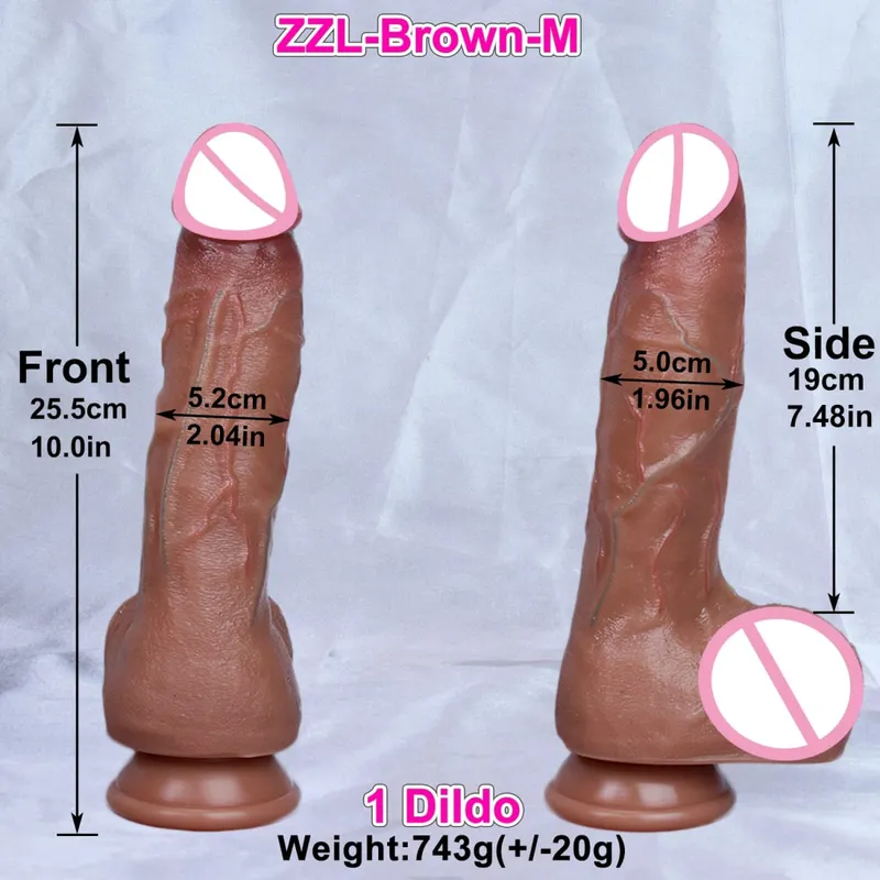 4 Sizes Realistic Soft Big Dildo Double Silicone Thick Huge Penis Woman Man Anal Sex Toy Gay Masturbation Suction Cup Dick