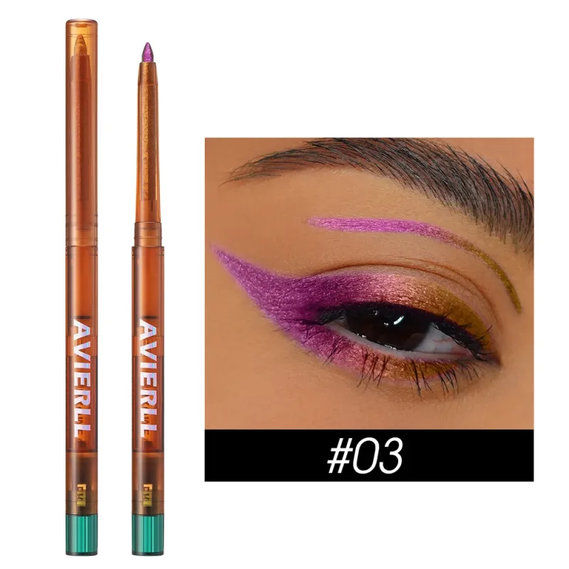 Chameleons Eyeliner Liquid Pearl Gloss Fényes Metál Szemhéjfesték Bélés Multi Chrome Color Aurora Eye Makeup Glitter Pigment — image 9
