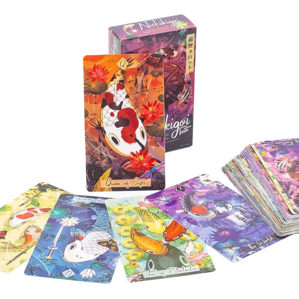 Cotolie KUMACHAN MOON CARDS 24 Pcs Deck Αγγλική Έκδοση Adorable Bear Oracle Cards Επιτραπέζιο παιχνίδι για οικογενειακό πάρτι 10,4*7,4 cm