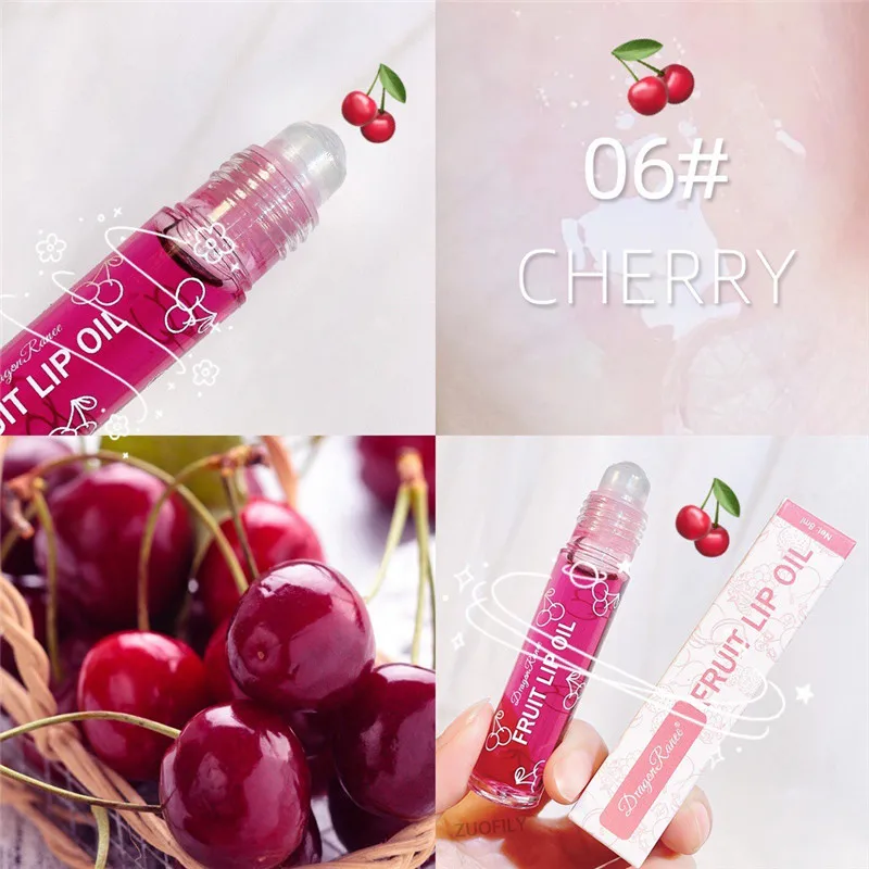 Fruit Lip Gloss Διάφανο Lip Oil Ενυδατικό μειώνοντας τις γραμμές χειλιών Θρέφει τα χείλη Αδιάβροχα Υγρά Καλλυντικά για Χείλη Μεγάλης διάρκειας — image 5