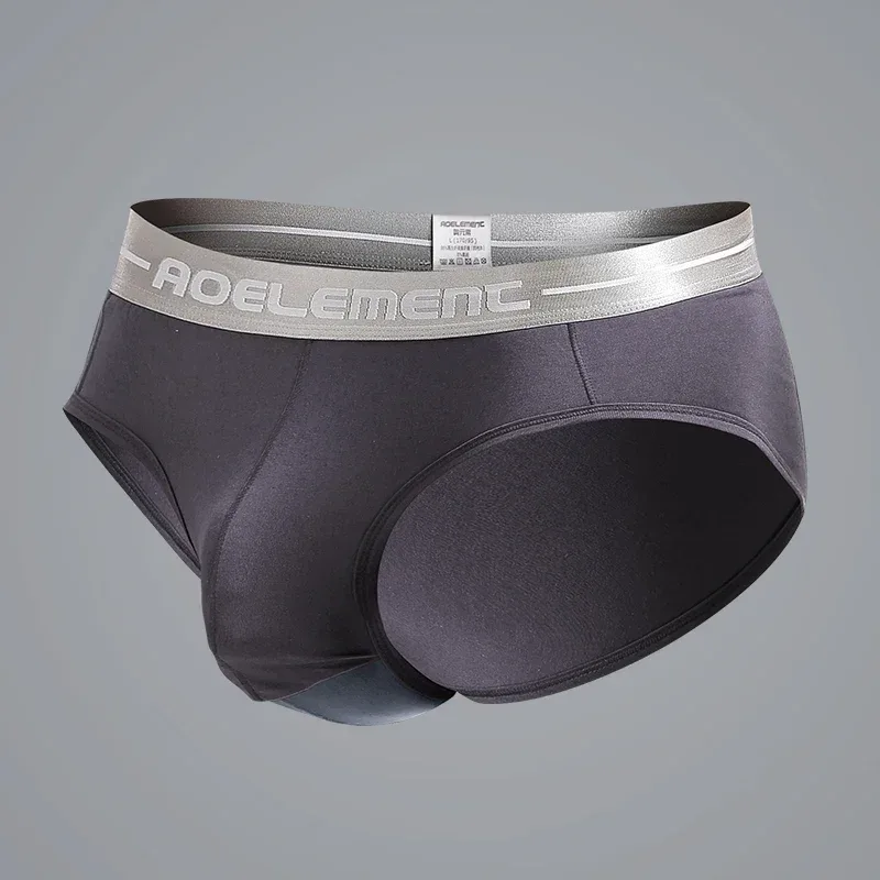 1pc Modal capsule lift U convex men's underwear bullet separate ice silk capsule pouch briefs — image 22