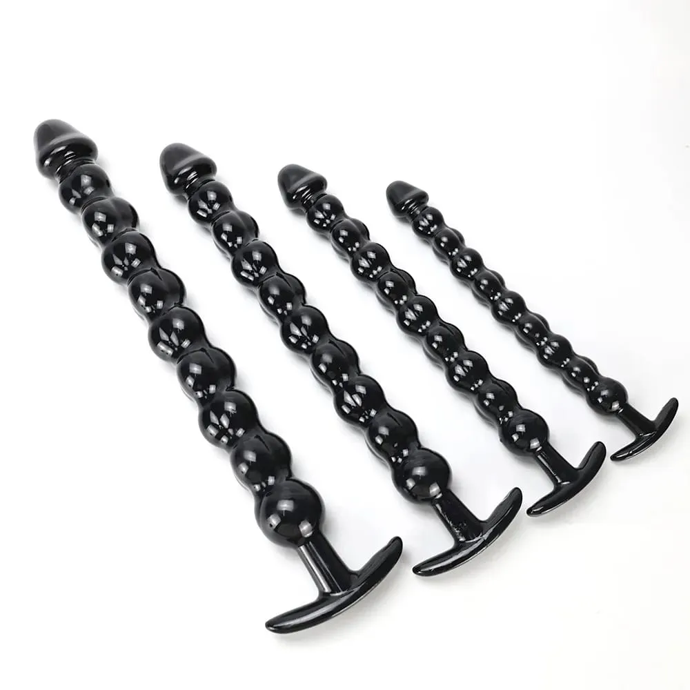 40cm Glass Dildo Artificial Penis Dick Crystal Anal Bead Butt Plug Prostate Massage Masturbate Sex Toy For Adult Women