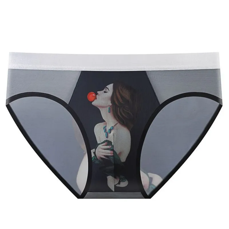 Novelty Cartoon Mesh Briefs Men Underwear NEW 2026 Male U Convex Pouch Underpants Plus Size XL-4XL — image 18