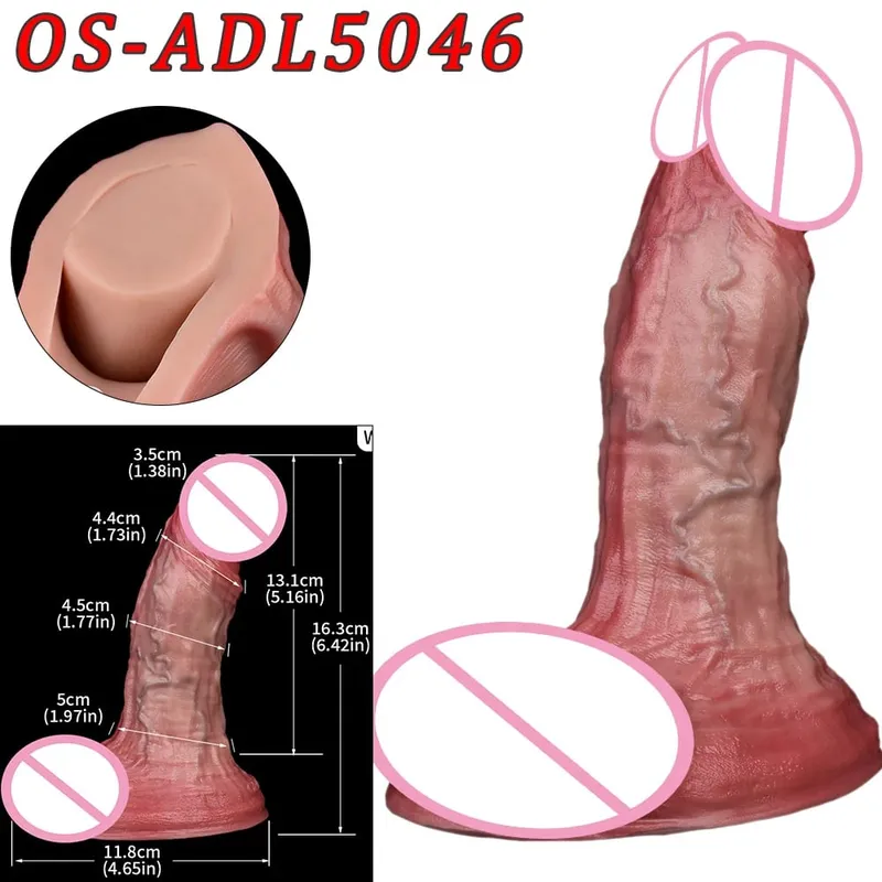 47cm Realistic Long Dildos Double Head Anal Vaginal Stimulator Sex Toy With Sucker For Lesbian Couples Gay Men Adult Tools — image 21