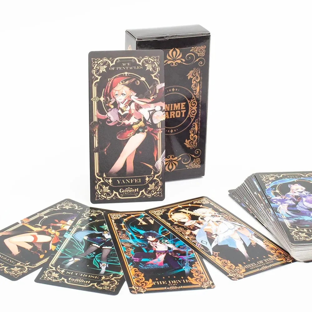 Cotolie KUMACHAN MOON CARDS 24 Pcs Deck Αγγλική Έκδοση Adorable Bear Oracle Cards Επιτραπέζιο παιχνίδι για οικογενειακό πάρτι 10,4*7,4 cm